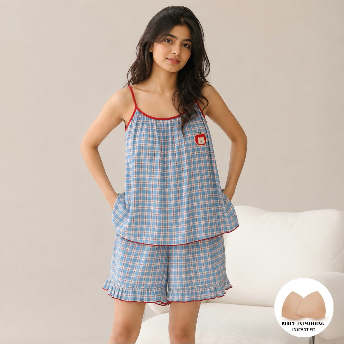 Apple Orchard Padded NIghtsuit Set