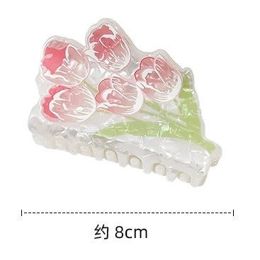Floral Garden Claw Clip