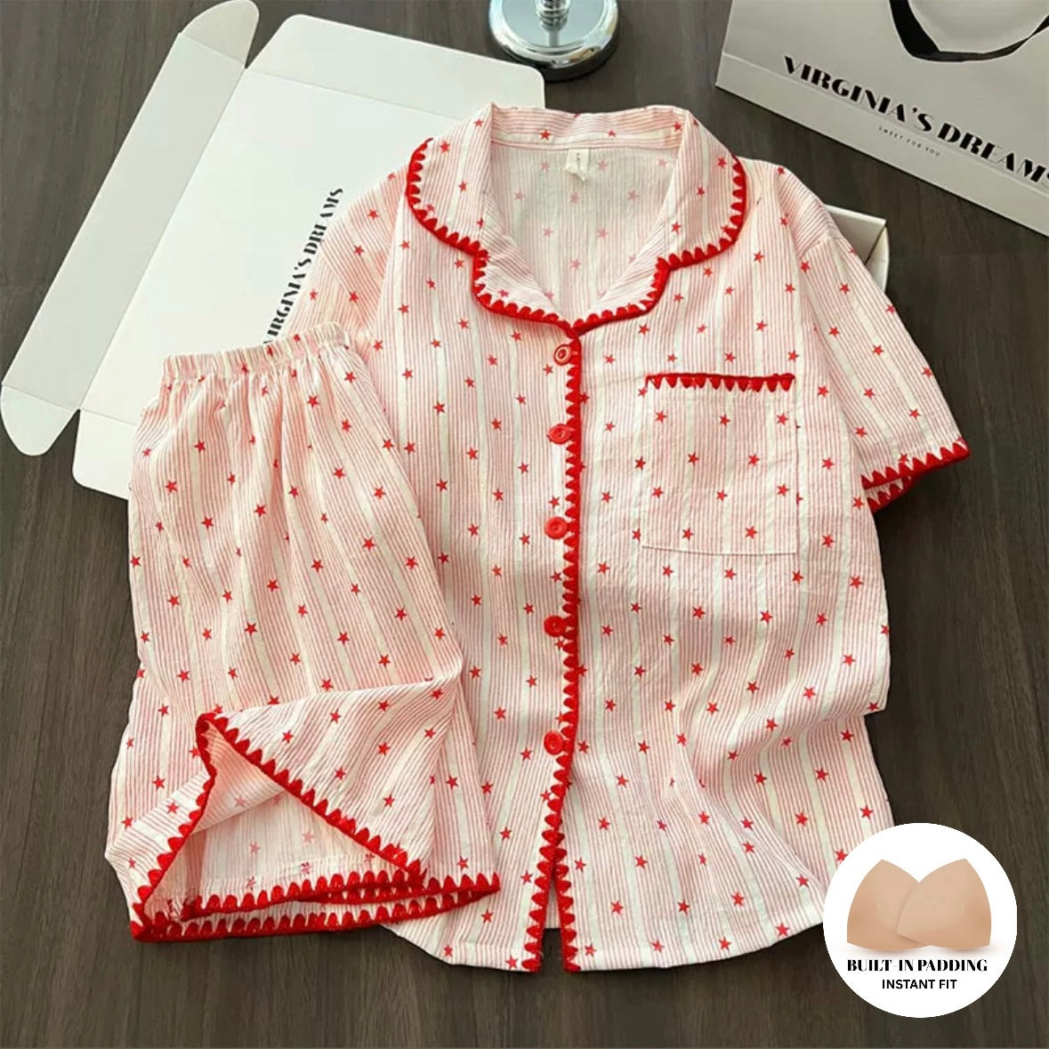 Starlit Charm Padded Nightsuit Set
