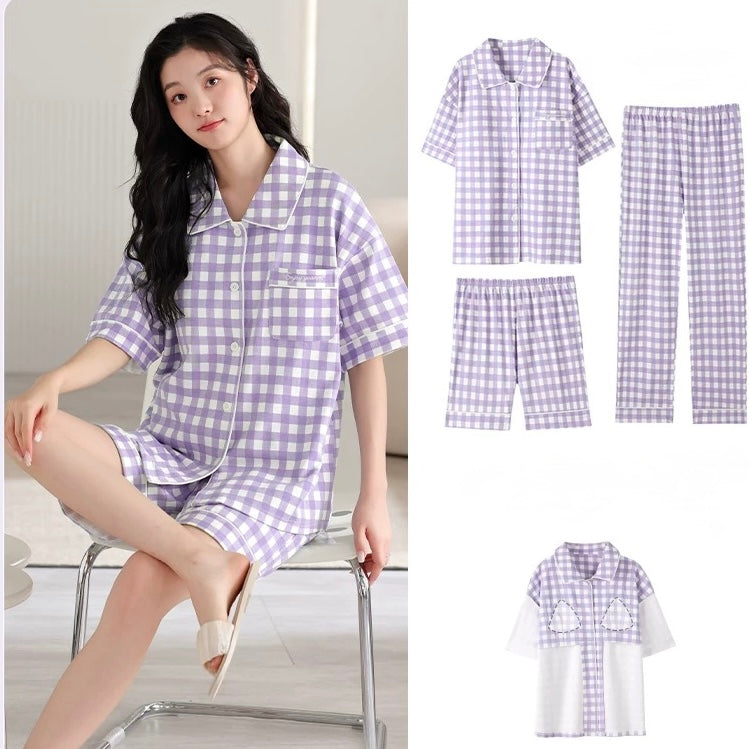 Cairo Checks Three Piece Padded Nightsuit