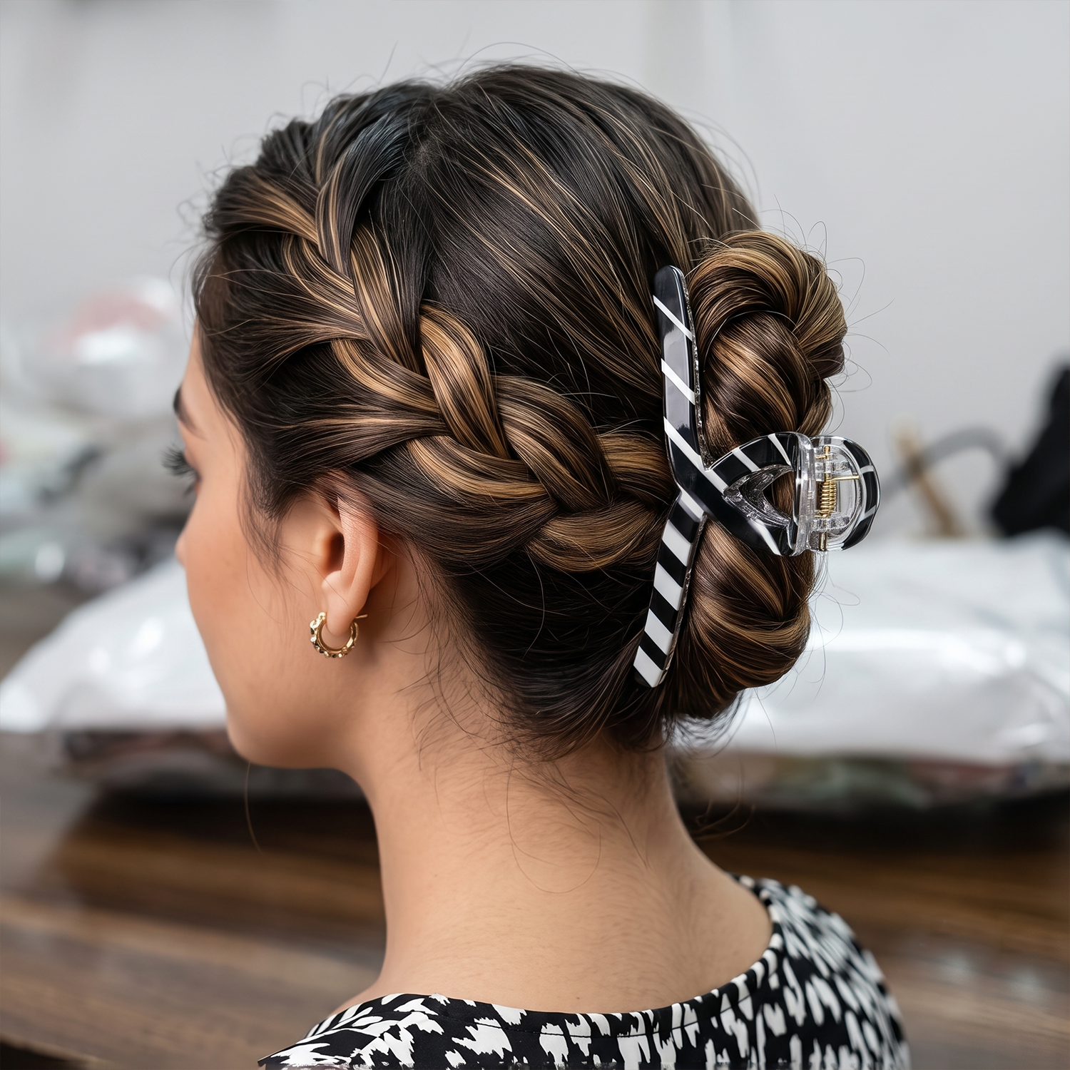 Graphic Girl Claw Clip