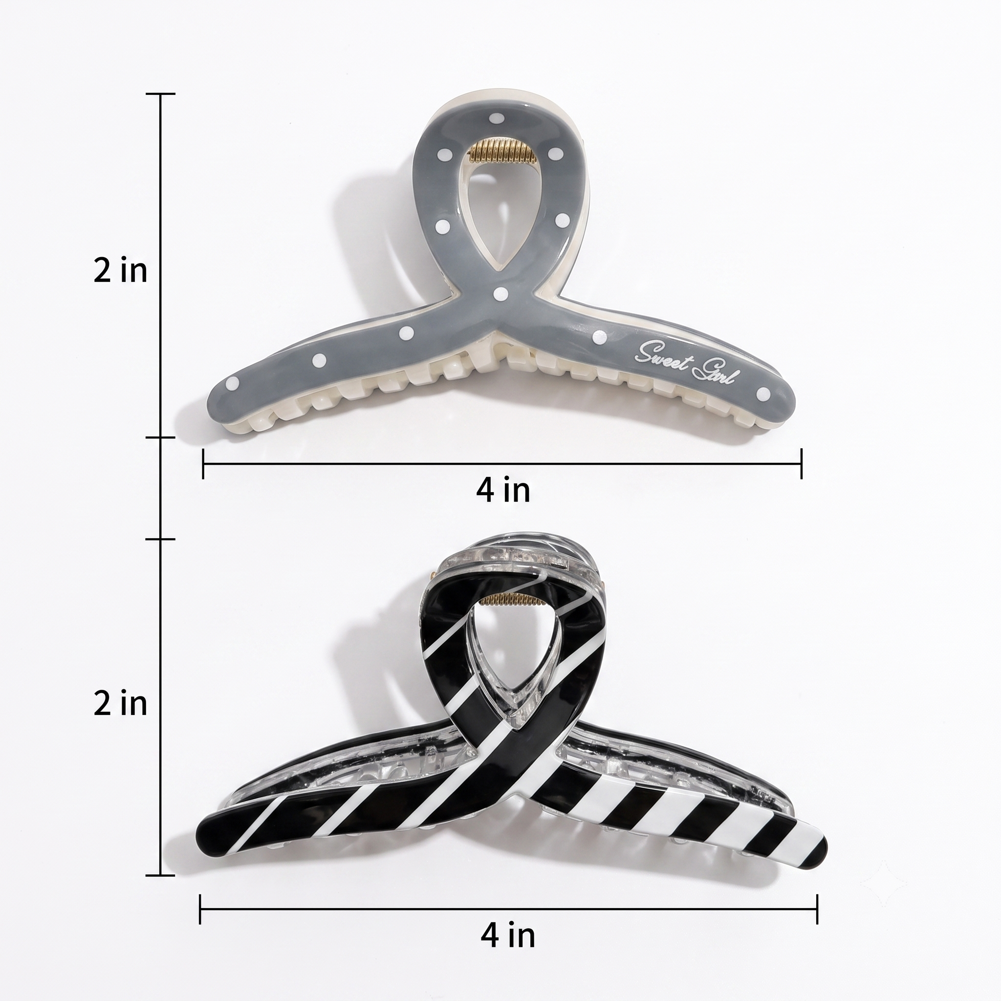 Graphic Girl Claw Clip