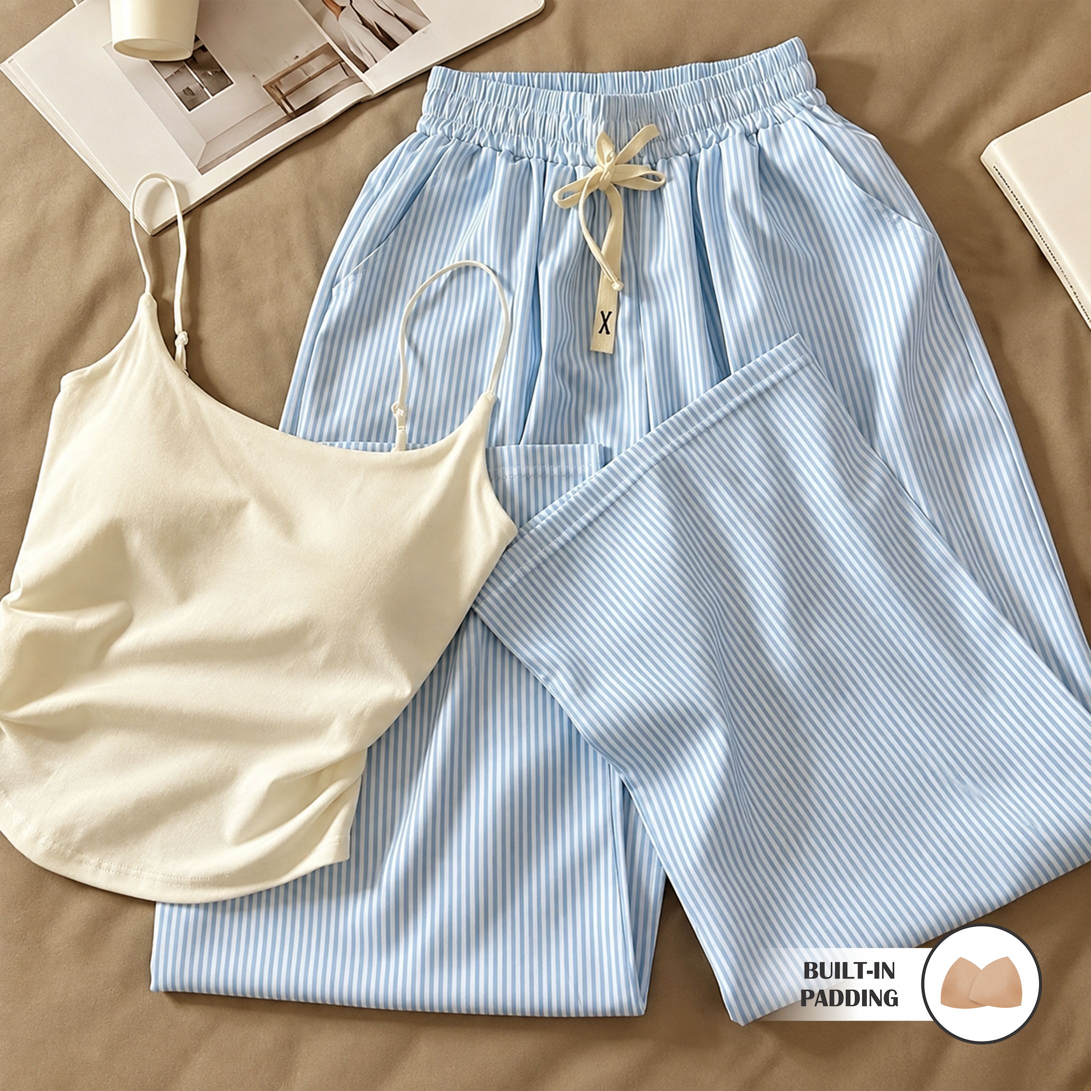 Sweet Stripes Padded Lounge Set