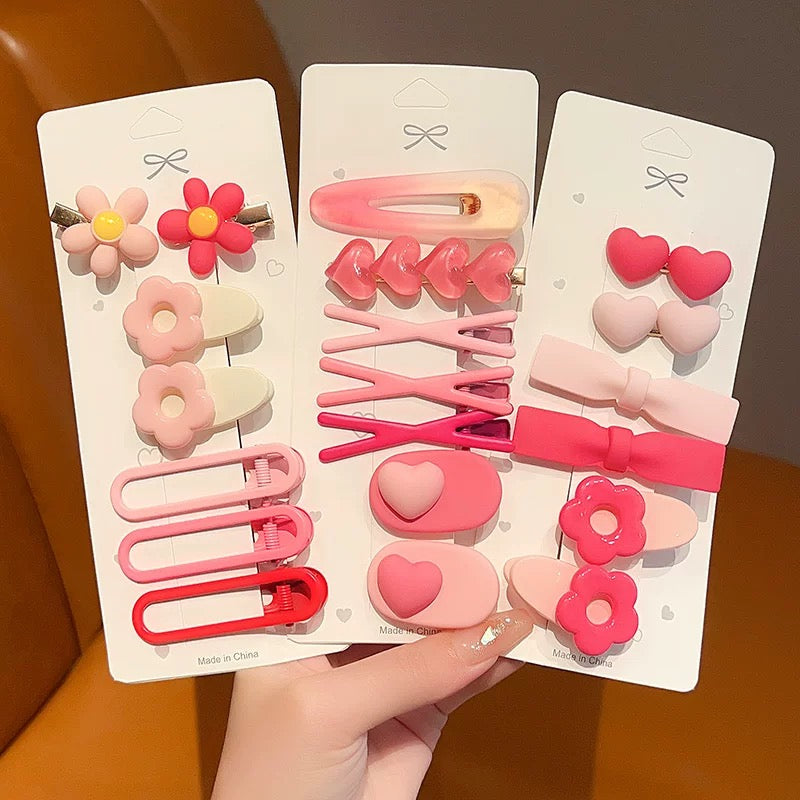 Pretty In Pink Hair Clip ( Mix Pack of 6 Clips )