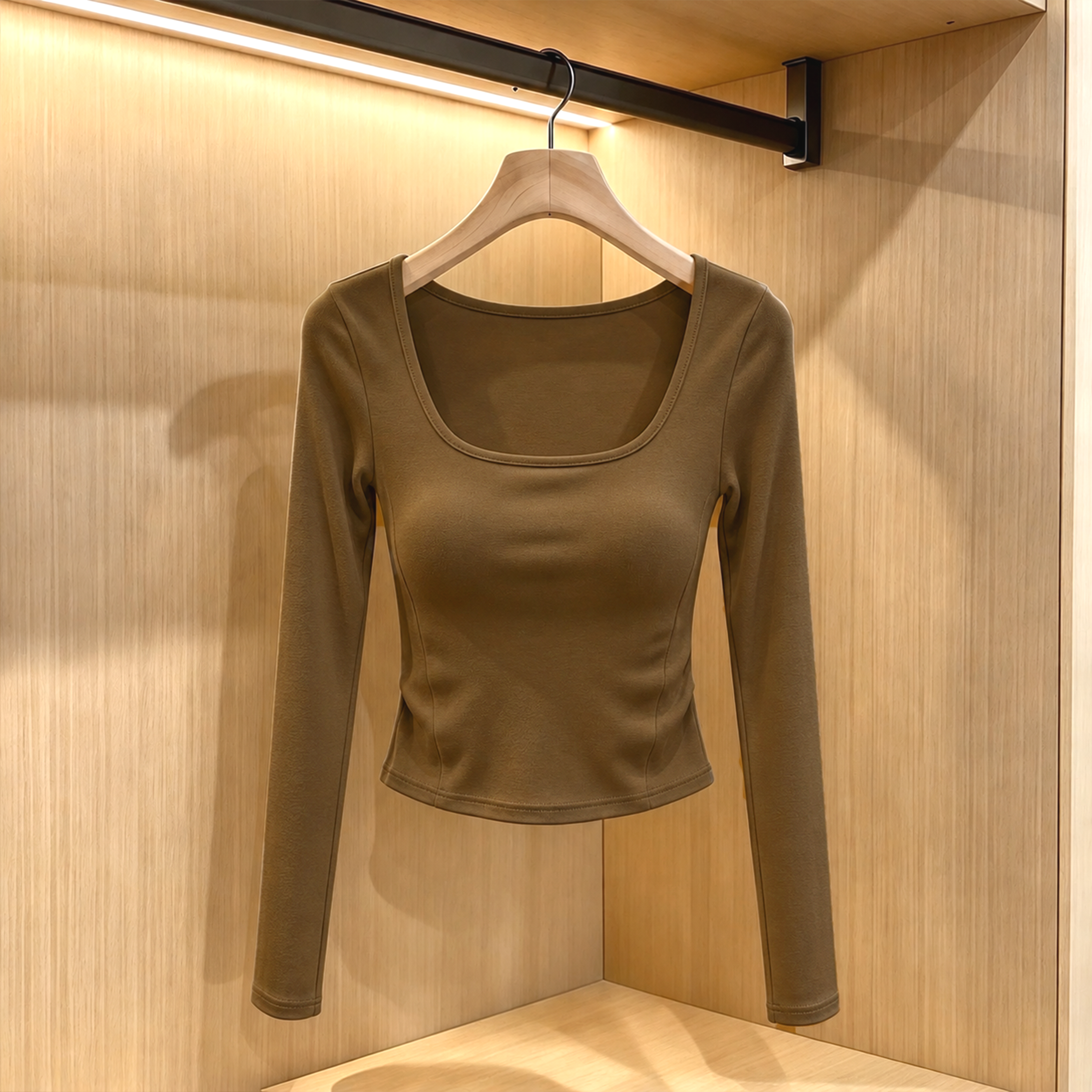 Bodyline Built-in Bra Full Sleeves Top