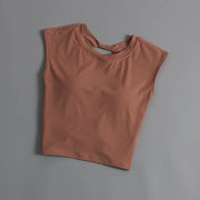 Zoe Back Twist Built-In Bra Top