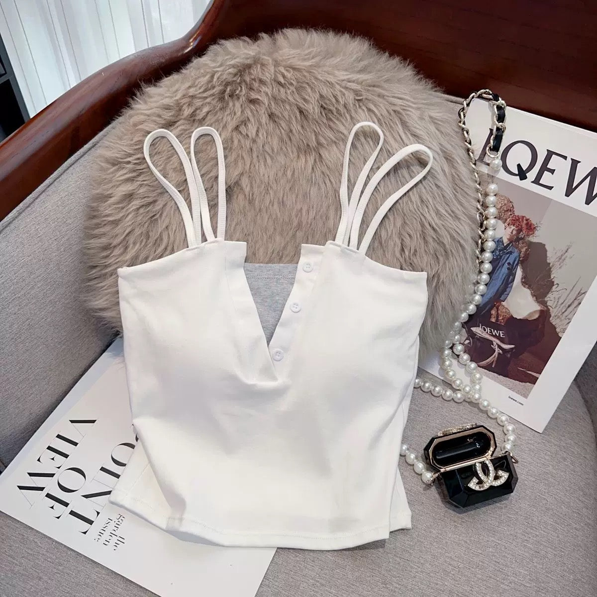 Cebu Double Strap Built-in Bra Top
