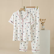 Sweetheart Shirt And Pyjama Nightsuit Set