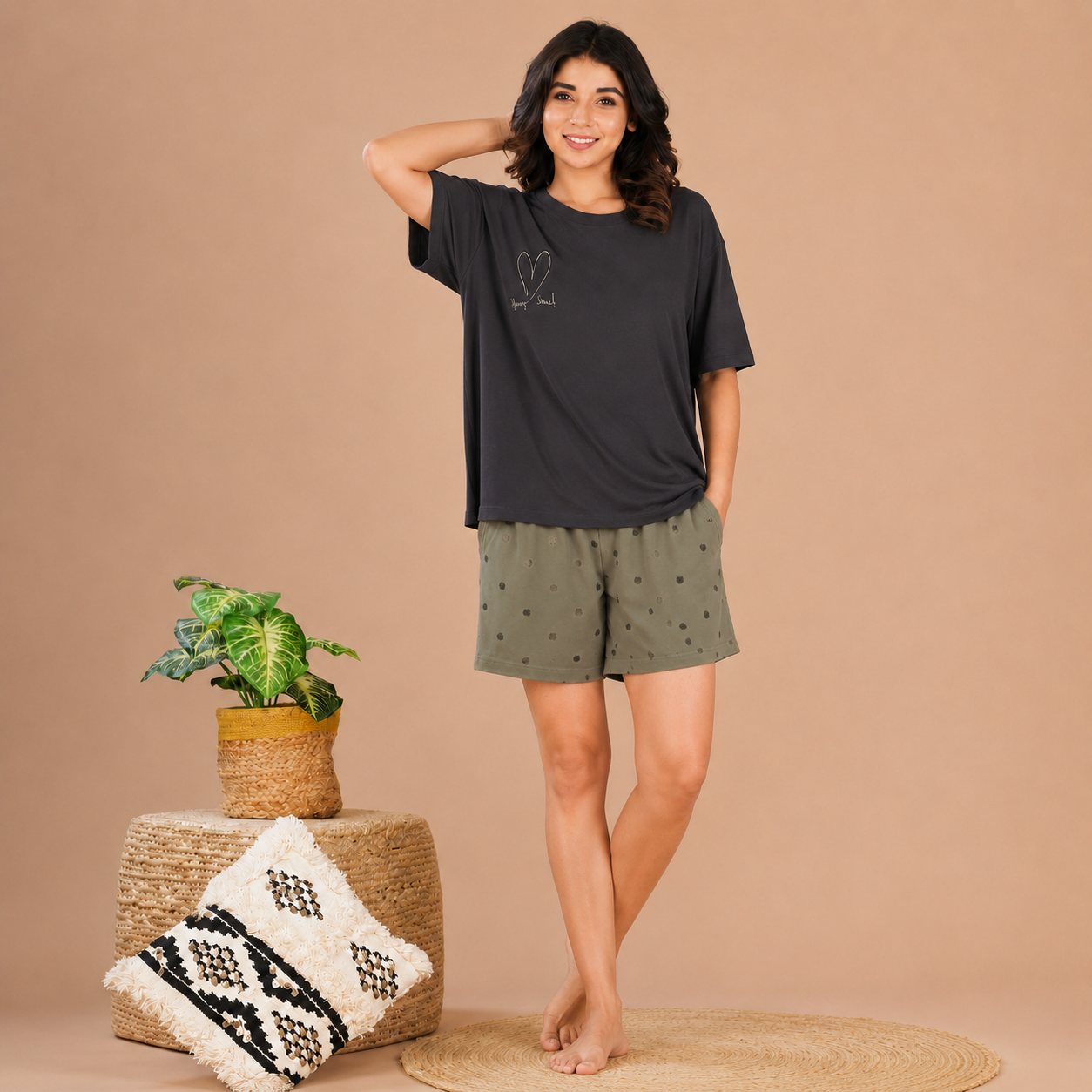 Chill Mode Padded Nightsuit - 3pc Set