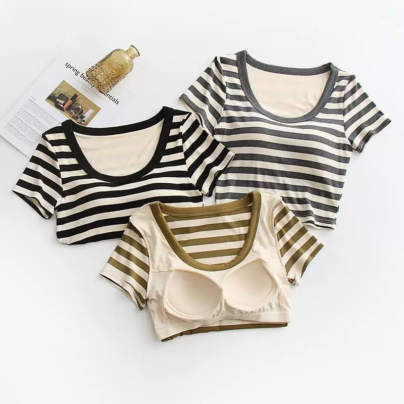 Darez Built-In Bra Crop Top