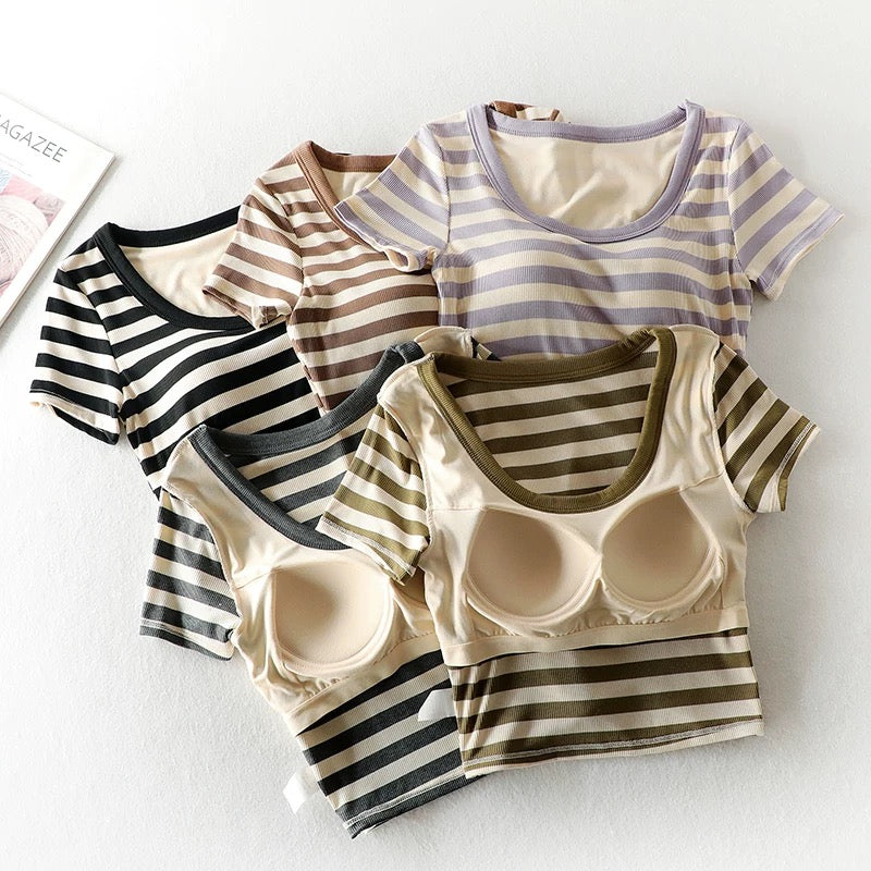 Darez Built-In Bra Crop Top