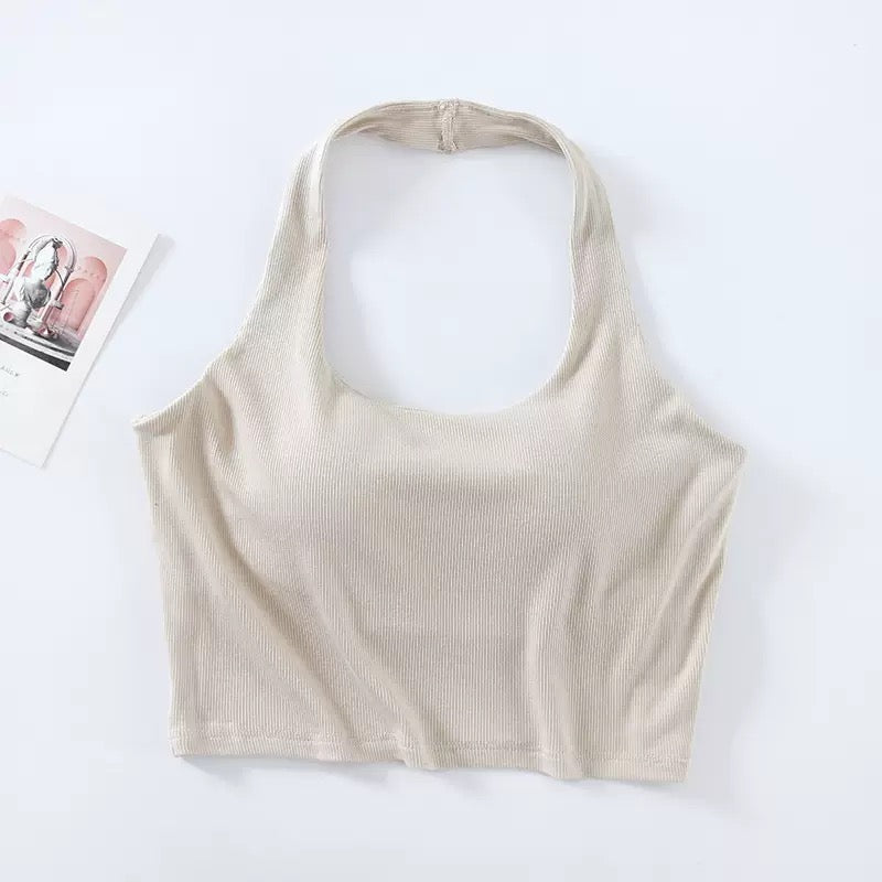 Amber Halterneck Built-In Bra Camisole
