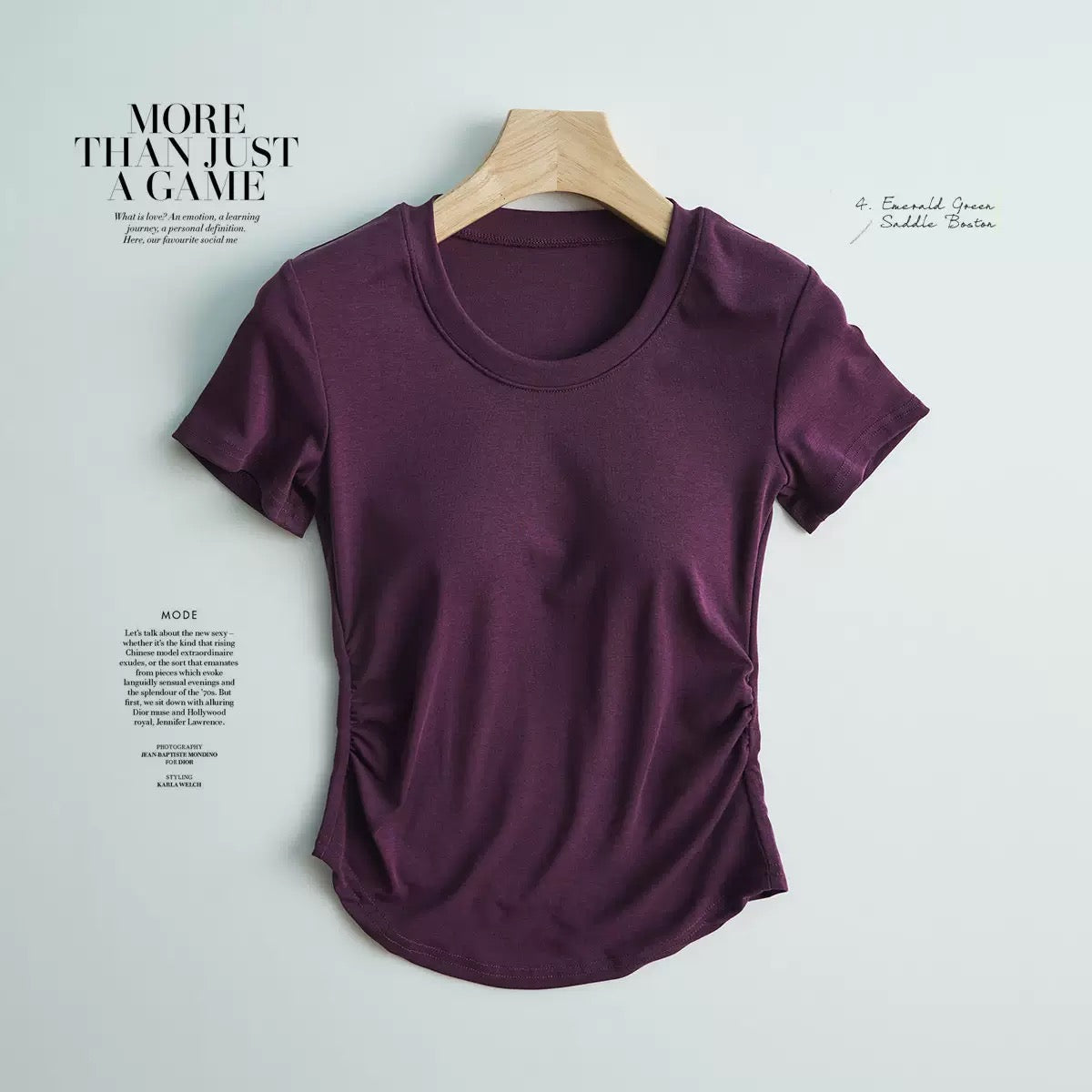 Cinched Waist Padded T-shirt