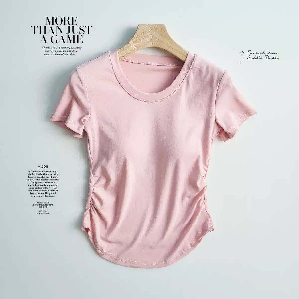 Cinched Waist Padded T-shirt