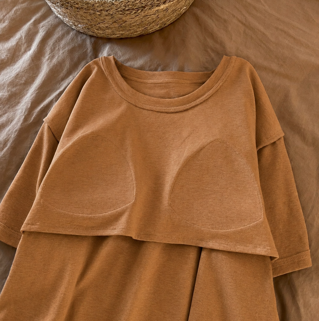 Caramel Prowl Padded Nightsuit Set