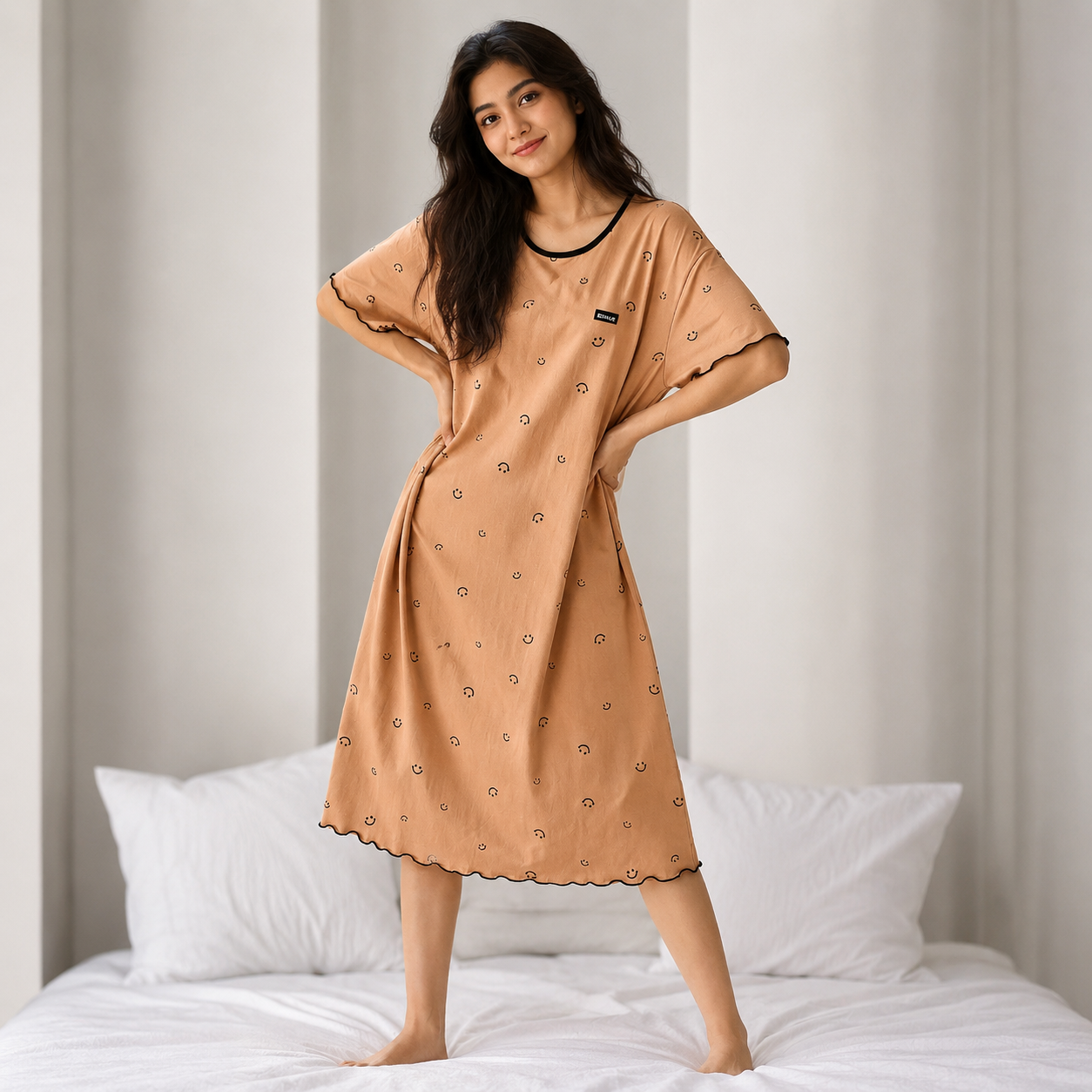 Smiley Days Padded NIght Dress