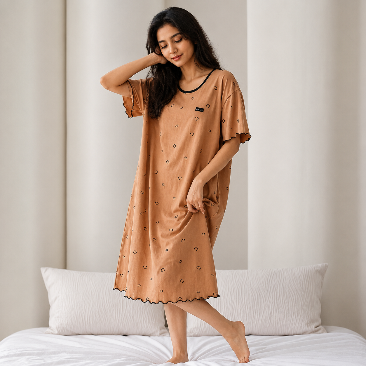 Smiley Days Padded NIght Dress