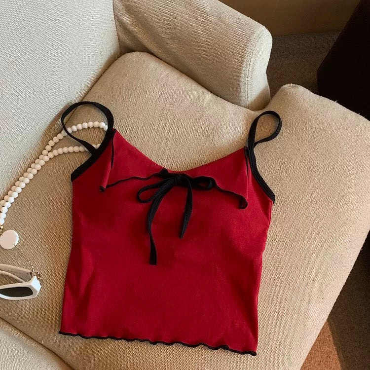 Yin Bow Strappy Cami Top