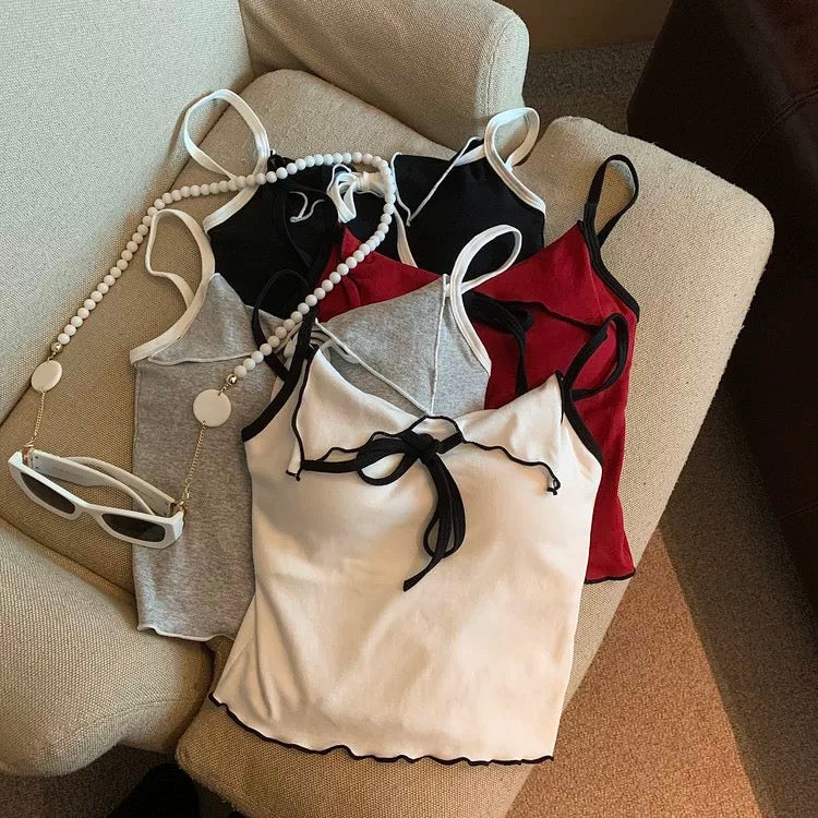 Yin Bow Strappy Cami Top