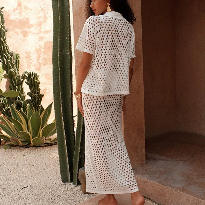 Riviera Open Knit Co-Ord Set