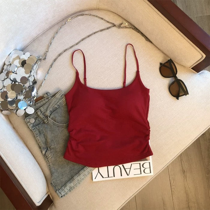 Greece Glow Built-In Bra Top