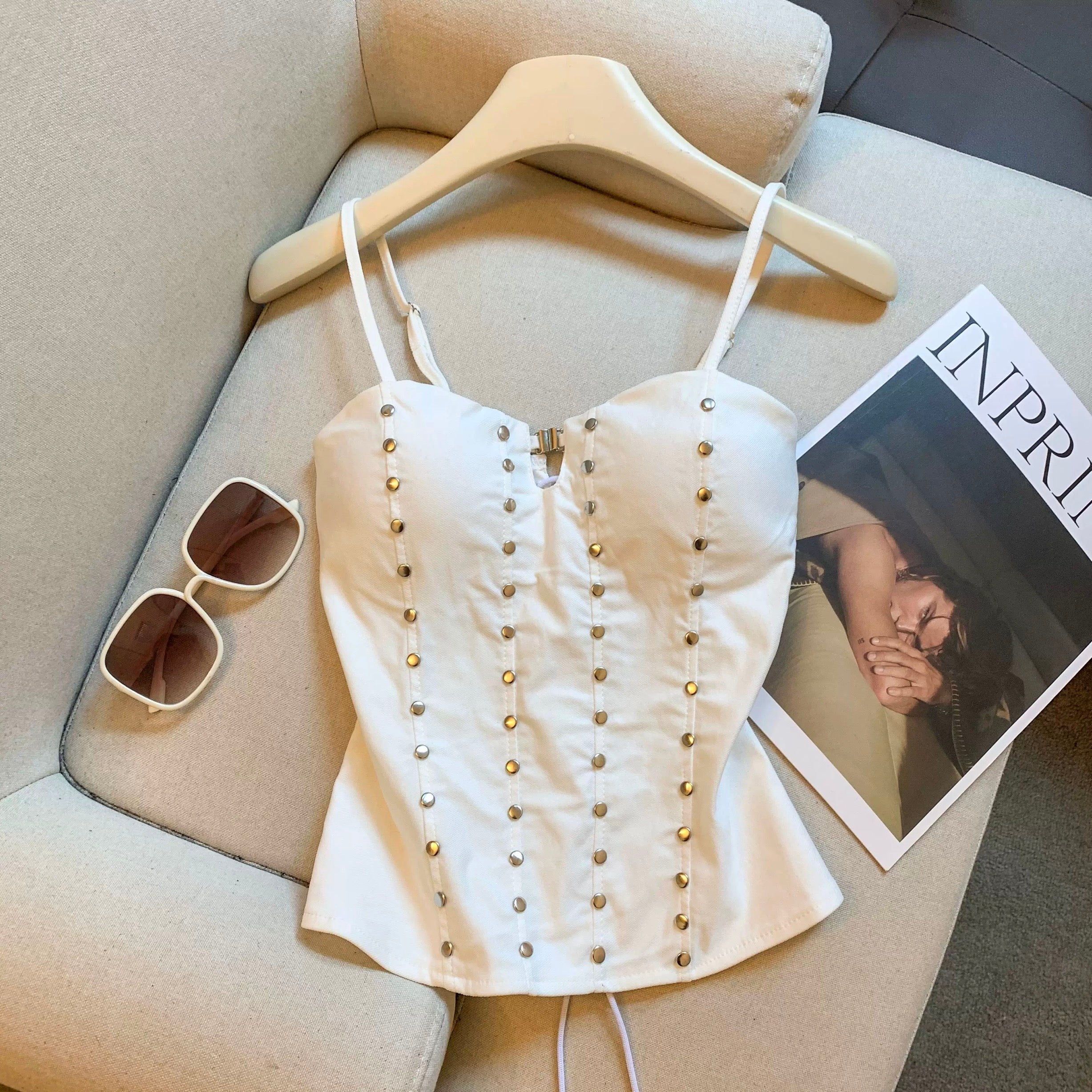 Orb Studline Built-in Bra Top