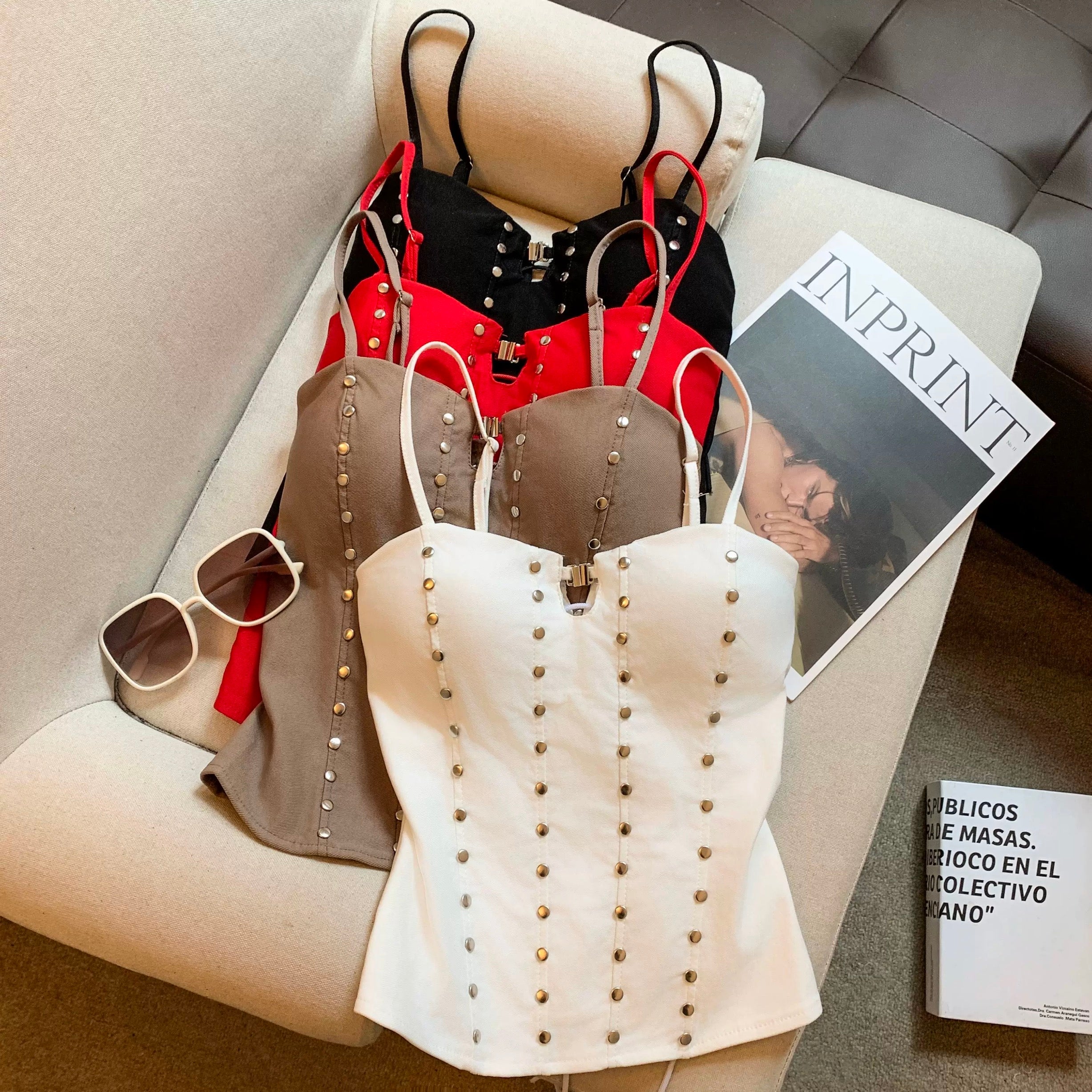 Orb Studline Built-in Bra Top