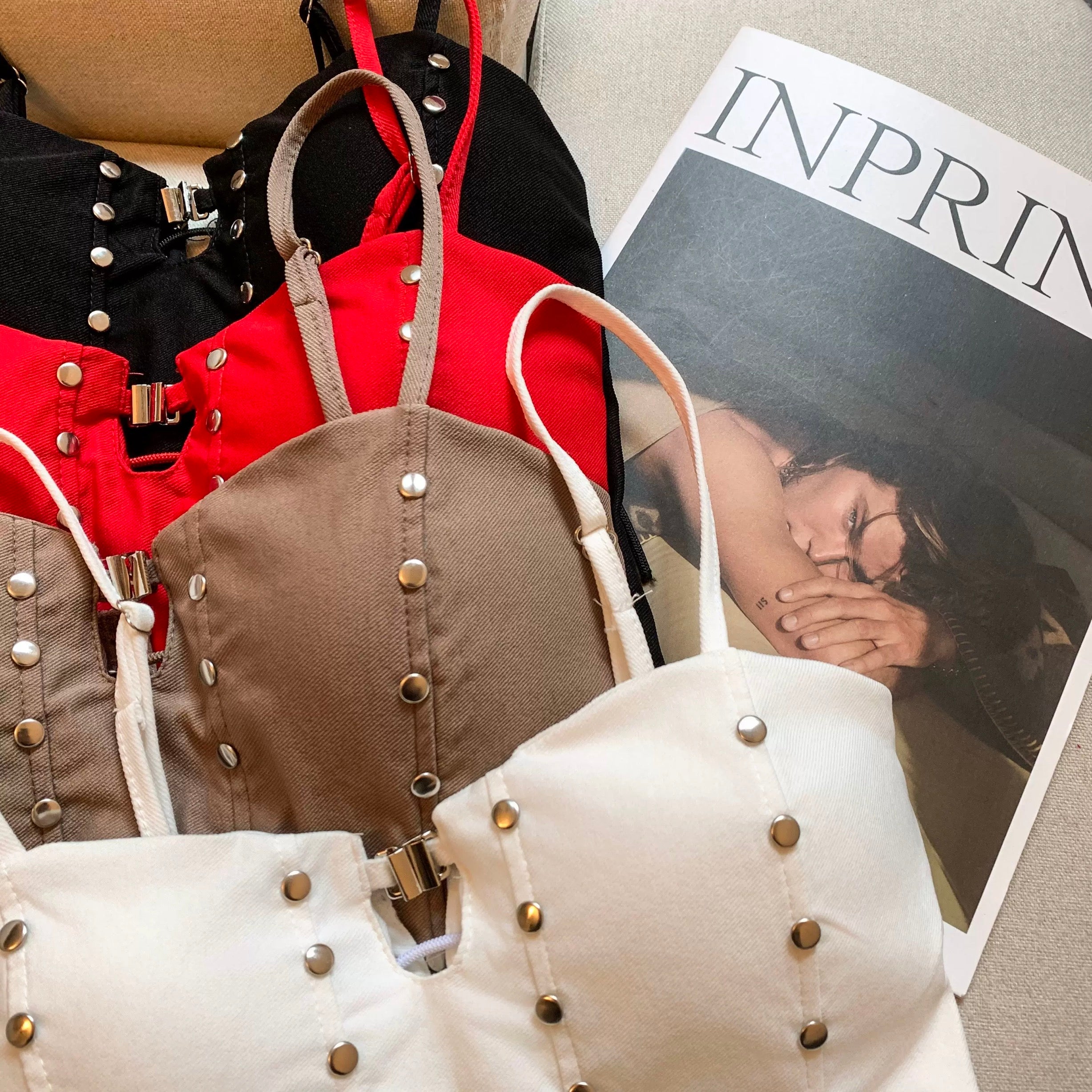 Orb Studline Built-in Bra Top