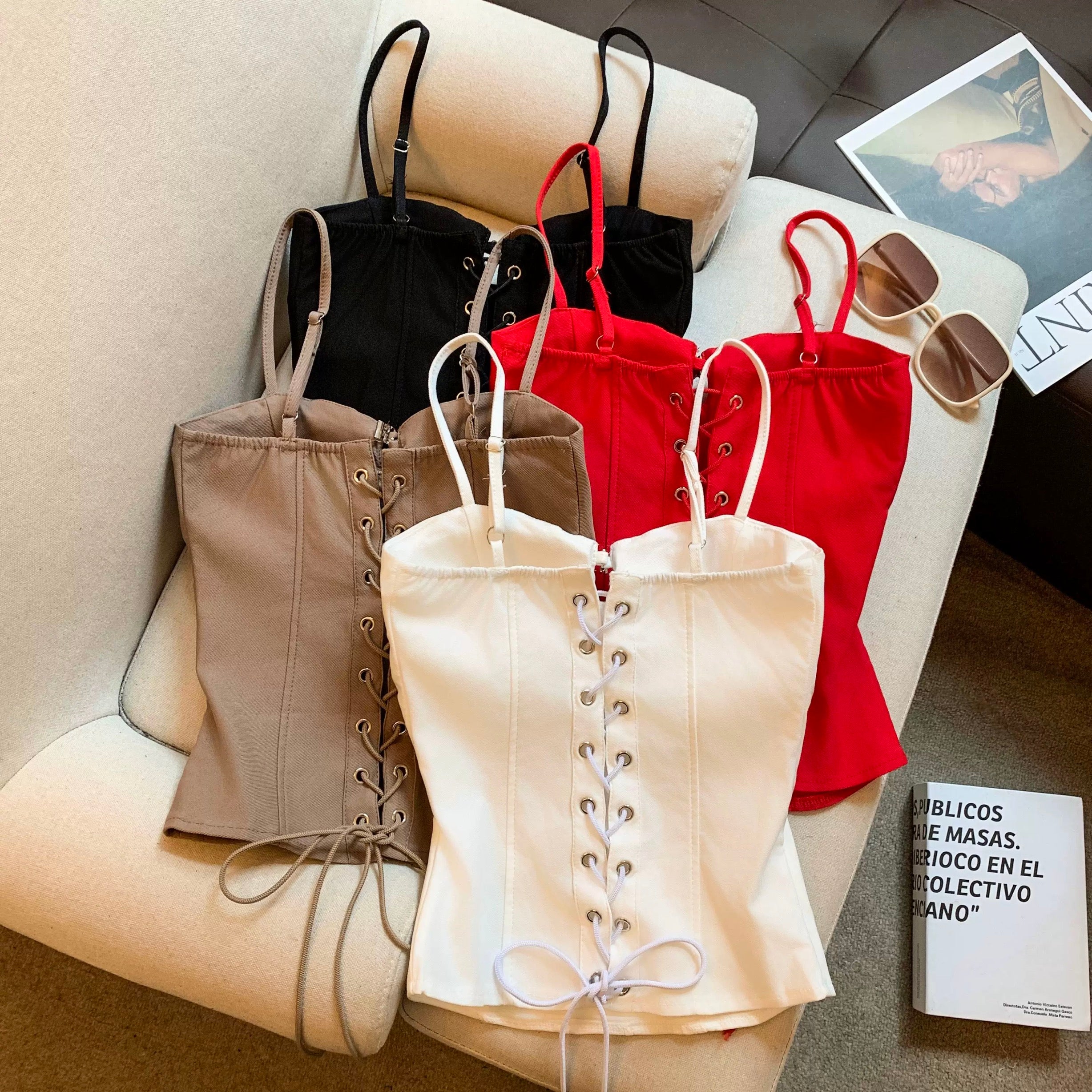 Orb Studline Built-in Bra Top