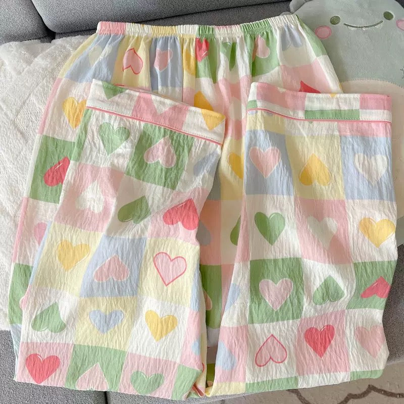 Lovey Dovey Padded Nightsuit - 3pc Set