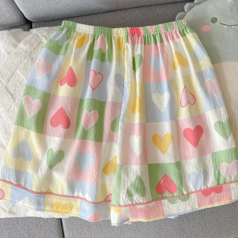 Lovey Dovey Padded Nightsuit - 3pc Set