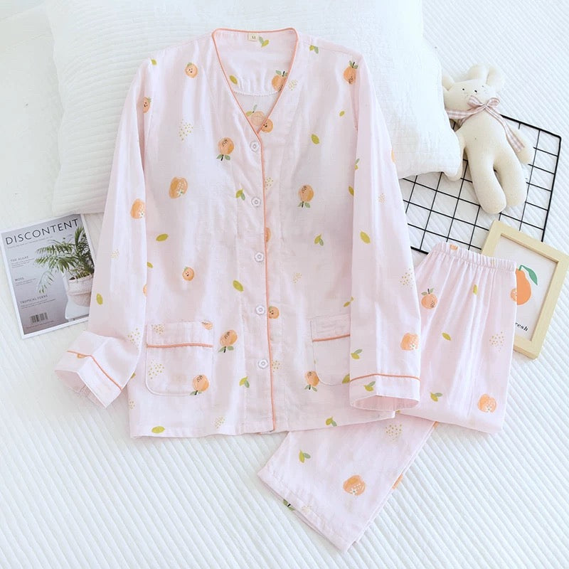 Citrus Bliss Padded Nightsuit Set