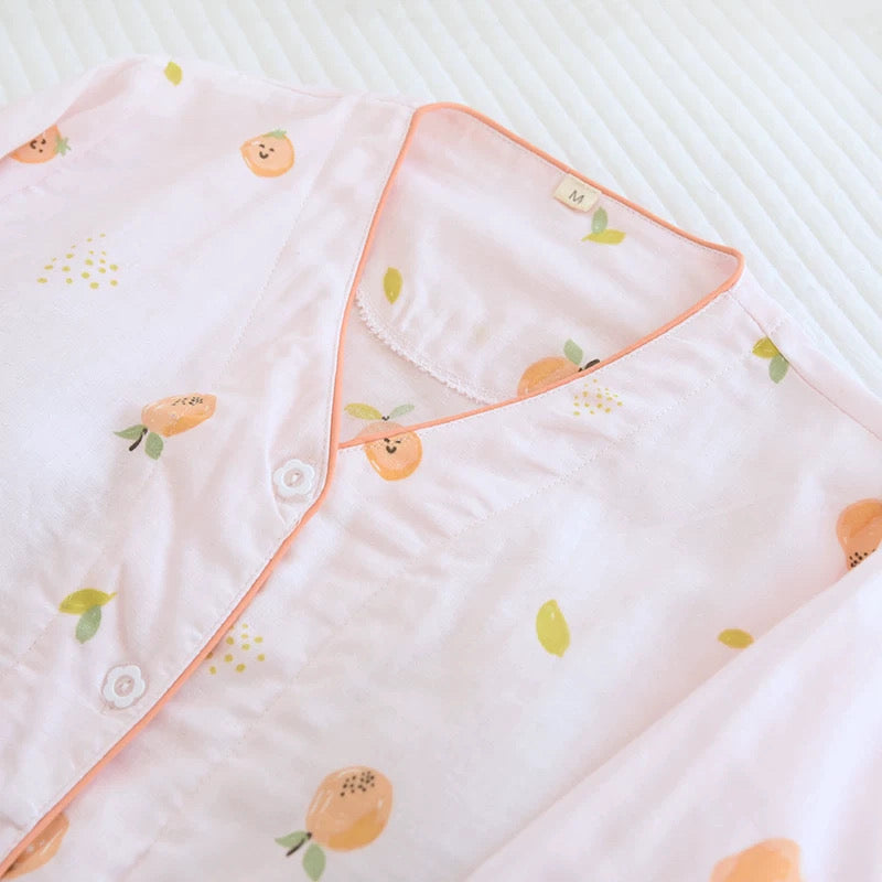 Citrus Bliss Padded Nightsuit Set