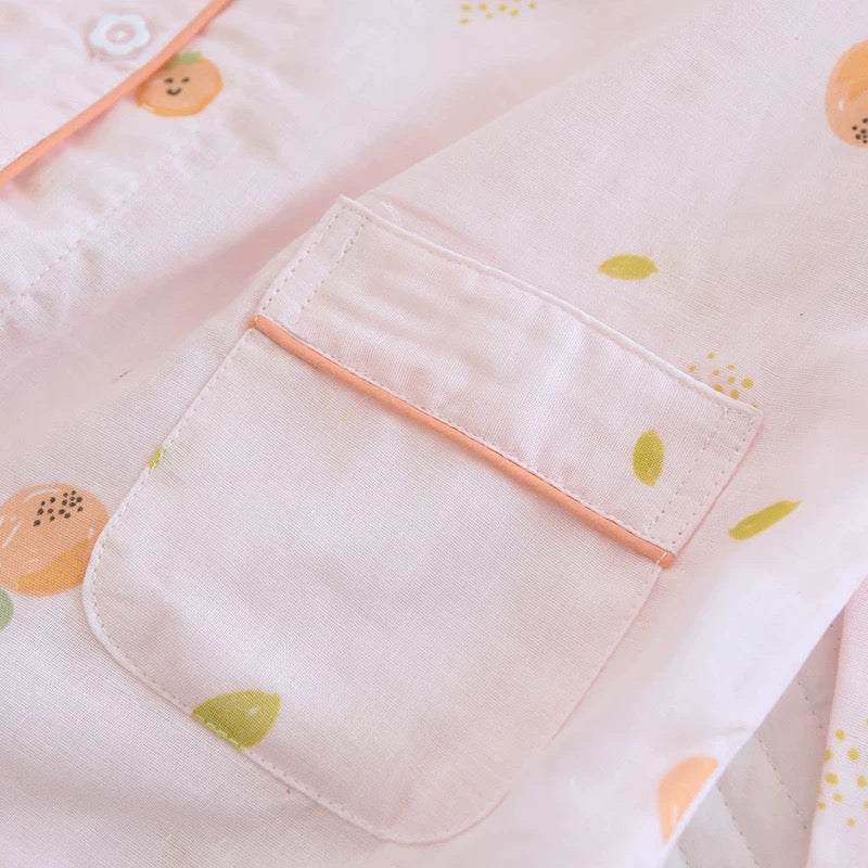 Citrus Bliss Padded Nightsuit Set