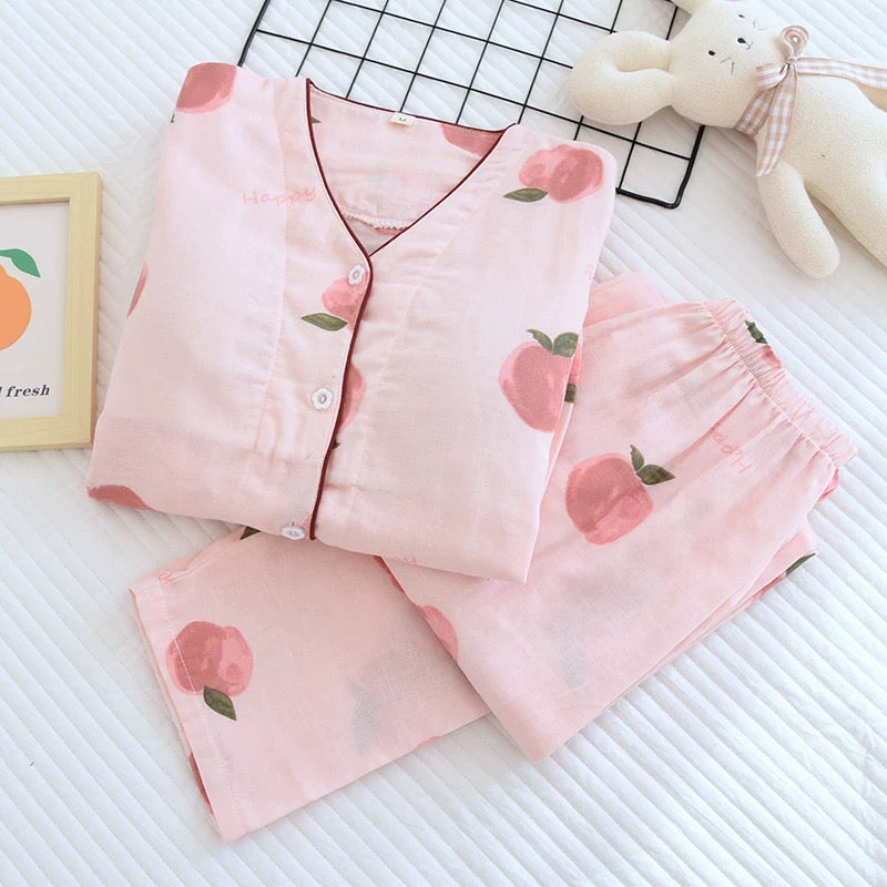 Blush Peach Padded Nightsuit Set