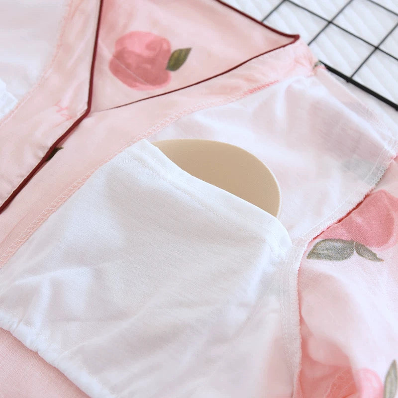 Blush Peach Padded Nightsuit Set