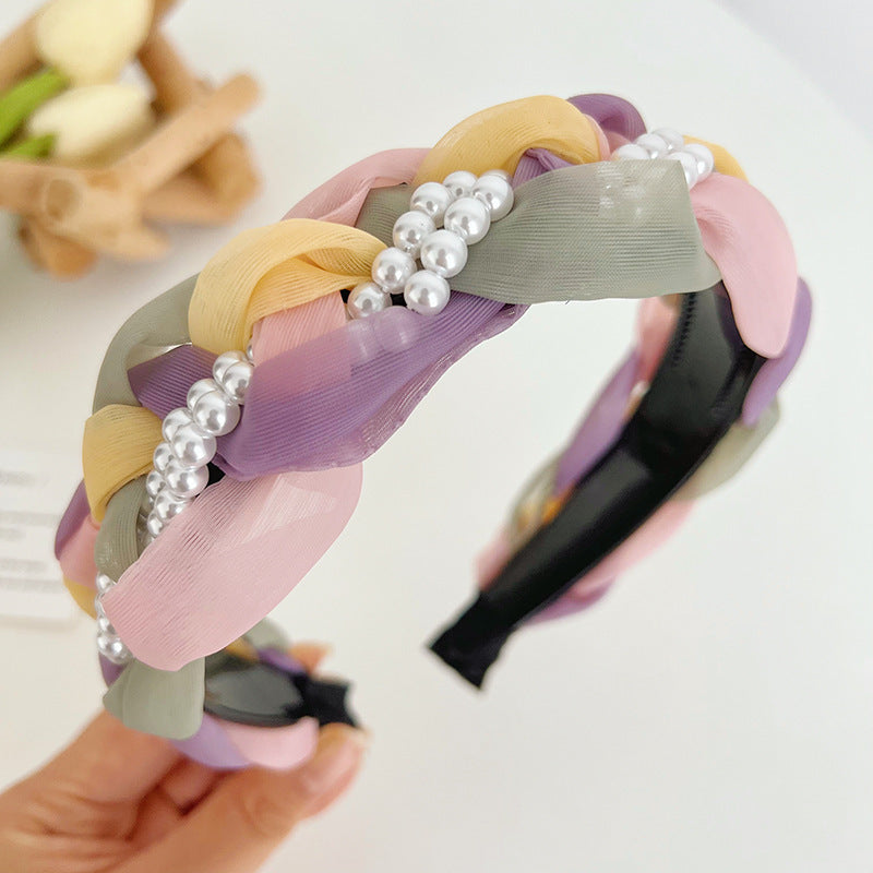 Quirky drama beaded hairband