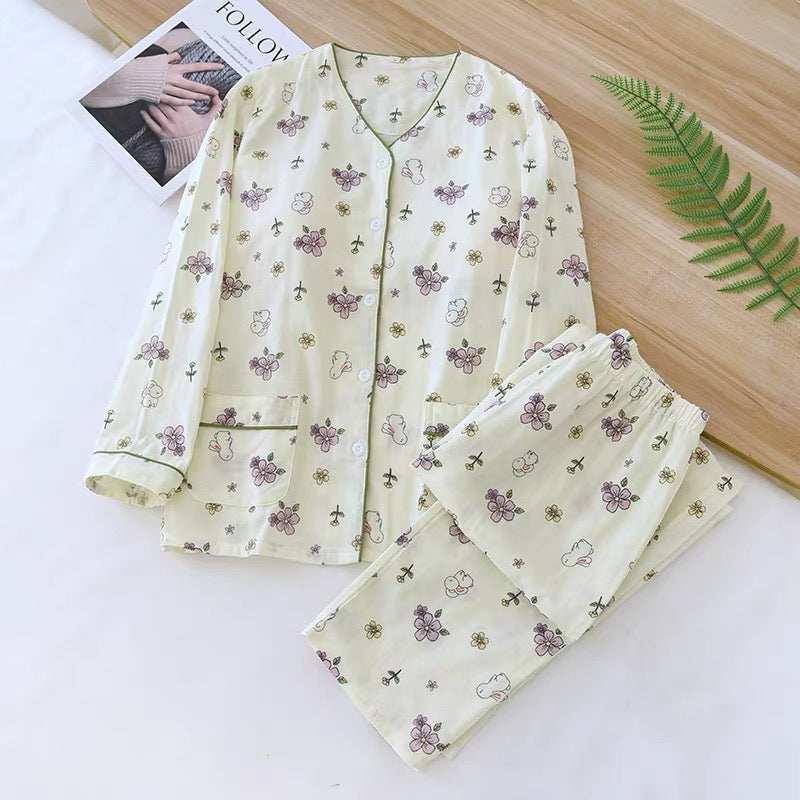 Bunny Bloom Padded Nightsuit Set