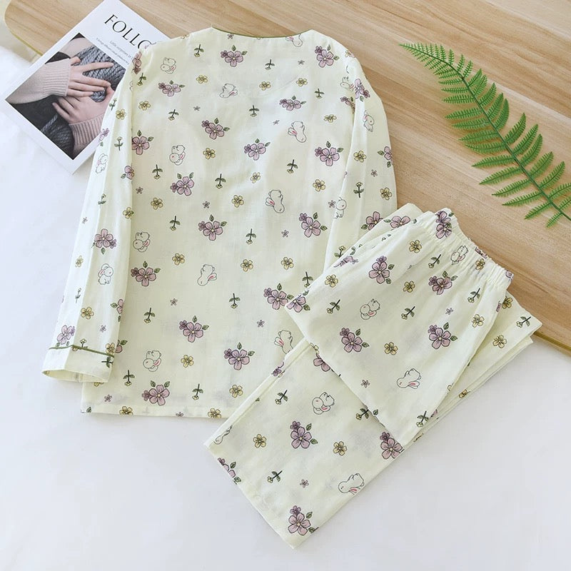 Bunny Bloom Padded Nightsuit Set