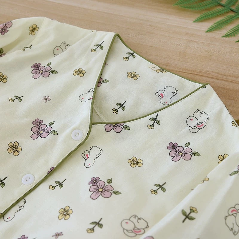 Bunny Bloom Padded Nightsuit Set