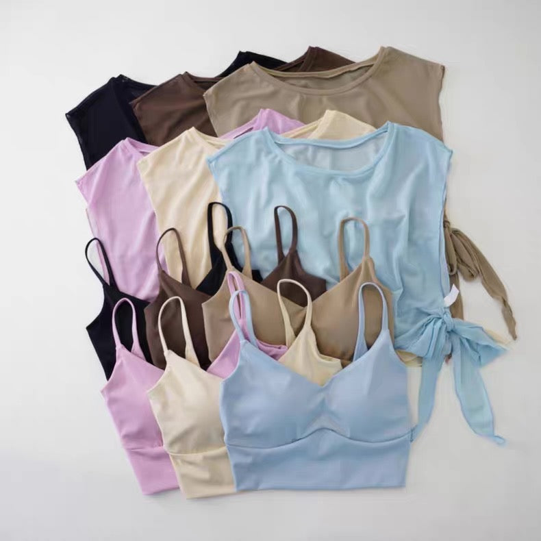 Mesh & Match Built-In Bra Set