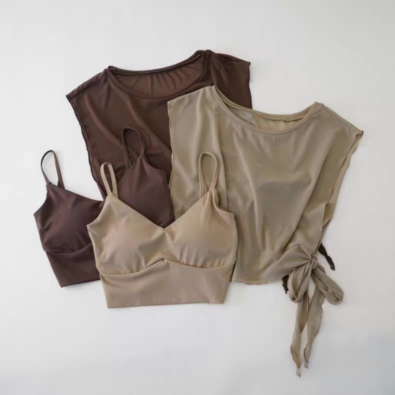 Mesh & Match Built-In Bra Set