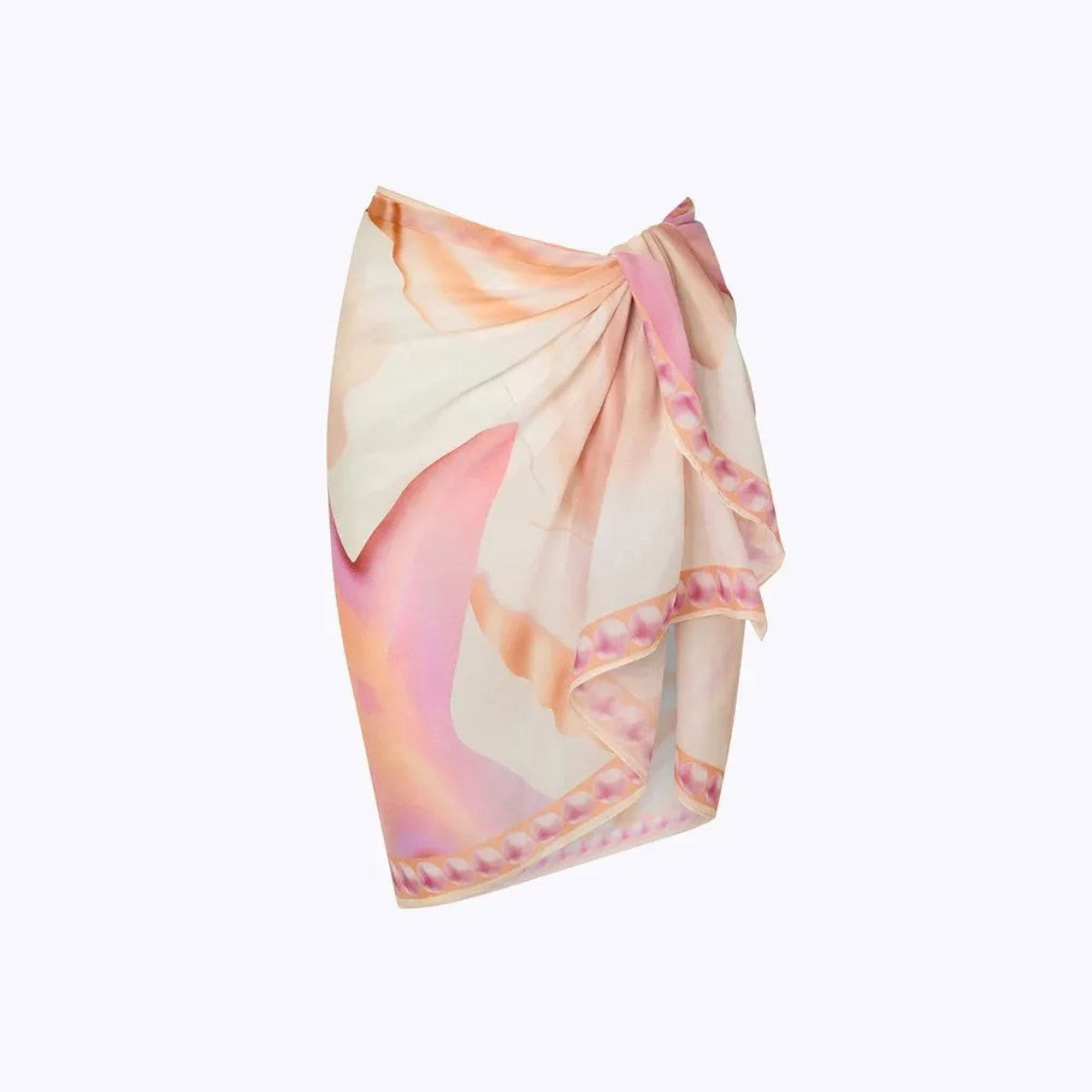 Seashell Printed Monokini With Sarong Set