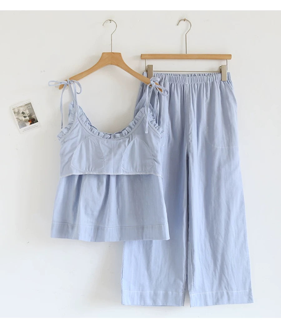 Pastel Hues Padded Nightsuit Set