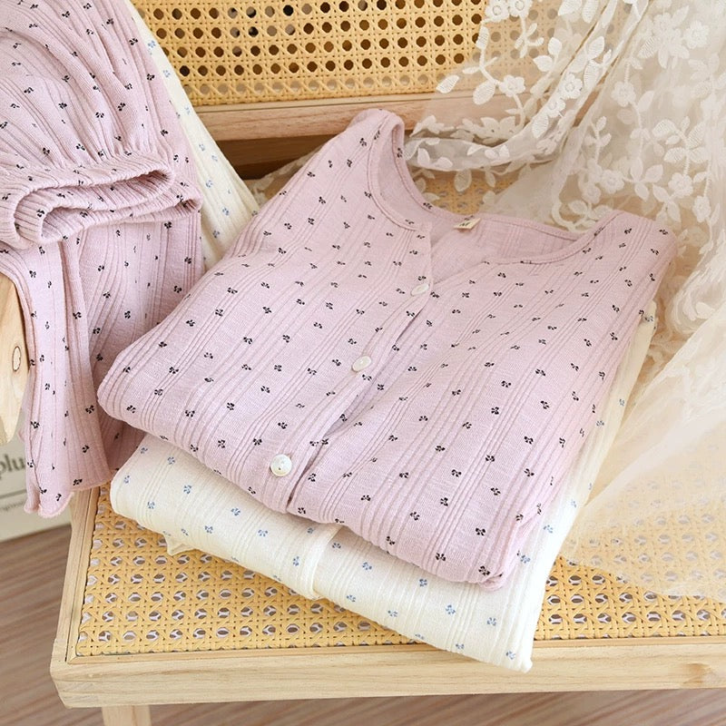 Mini Bow Padded Nightsuit Set