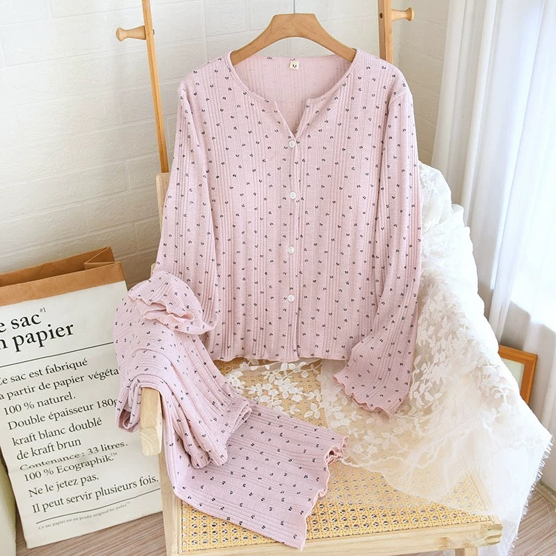 Mini Bow Padded Nightsuit Set