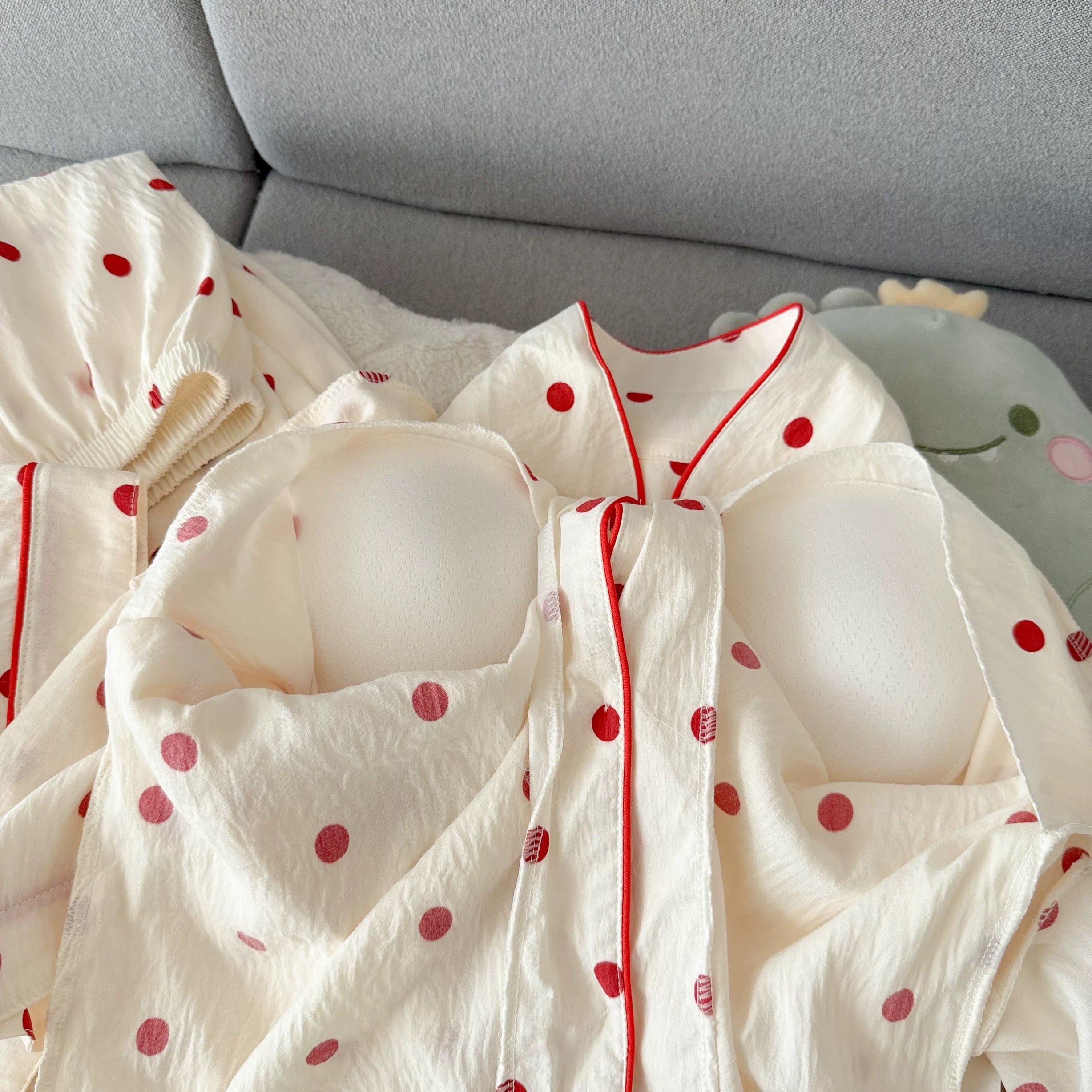 Cherry Unicorn Padded Nightsuit -3 pcs Set