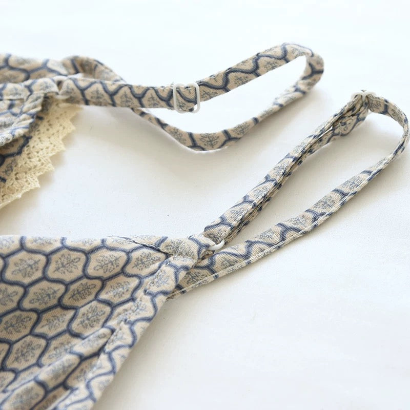 Honeycomb Luxe Padded Nightsuit Set- 3 pc Set