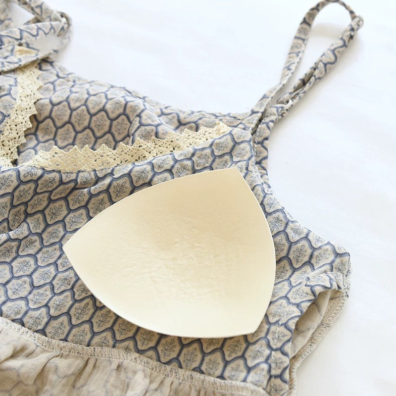 Honeycomb Luxe Padded Nightsuit Set- 3 pc Set