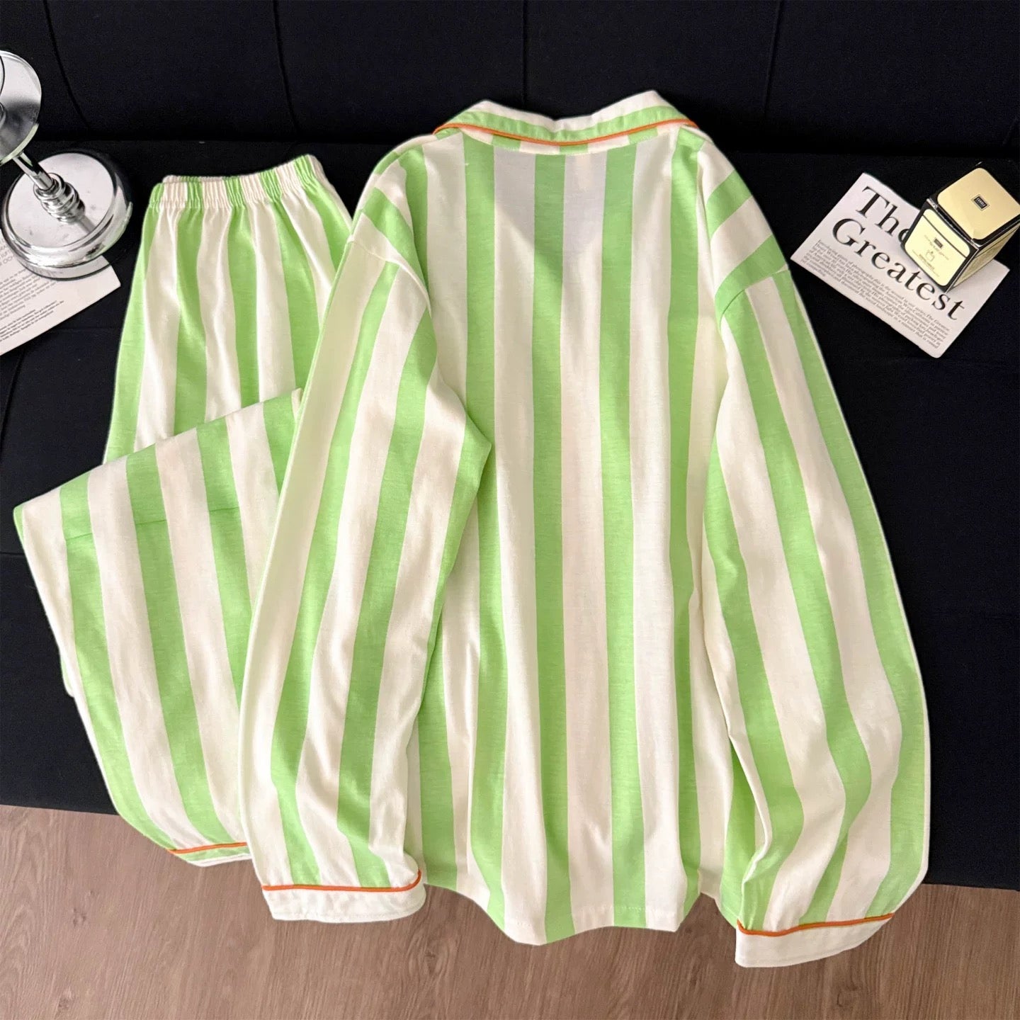 So Cute Striped Padded Nightsuit Set